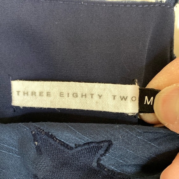 Three Eighty Two Womens Navy Star Romper Size M Nautical Americana Summer July 4 - Picture 2 of 13